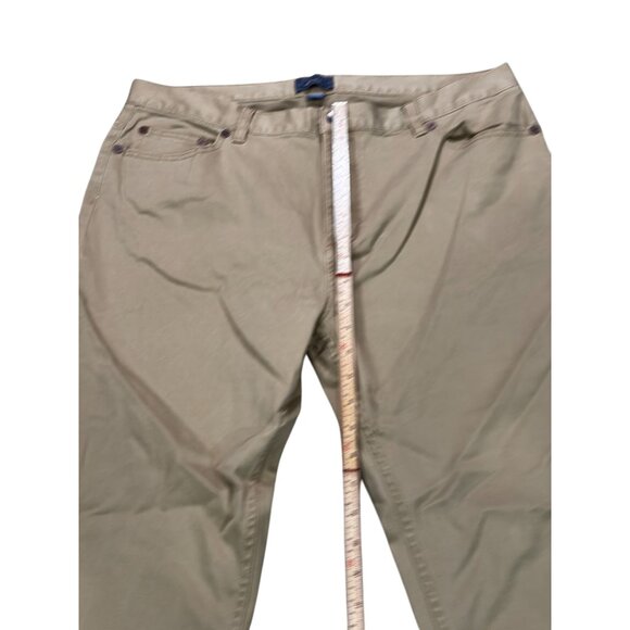 G.H. Bass & Co. Mens Khaki Straight-Leg Pants Size 36x30 Cotton/Spandex Blend - Picture 9 of 11